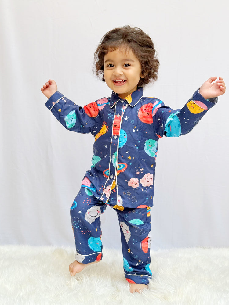 Load image into Gallery viewer, Solar System Kids Nightwear Set