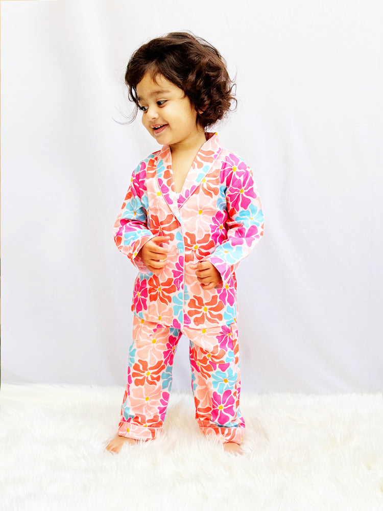 Load image into Gallery viewer, Nothing But Flowers Pajama Set Nightwear Set