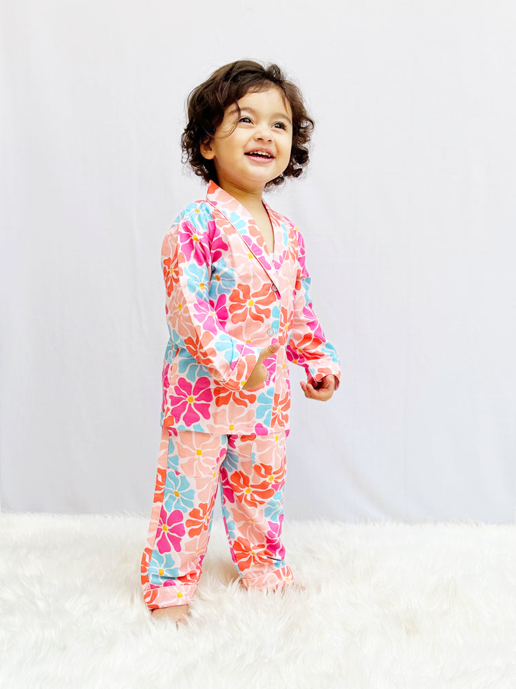 Load image into Gallery viewer, Nothing But Flowers Pajama Set Nightwear Set