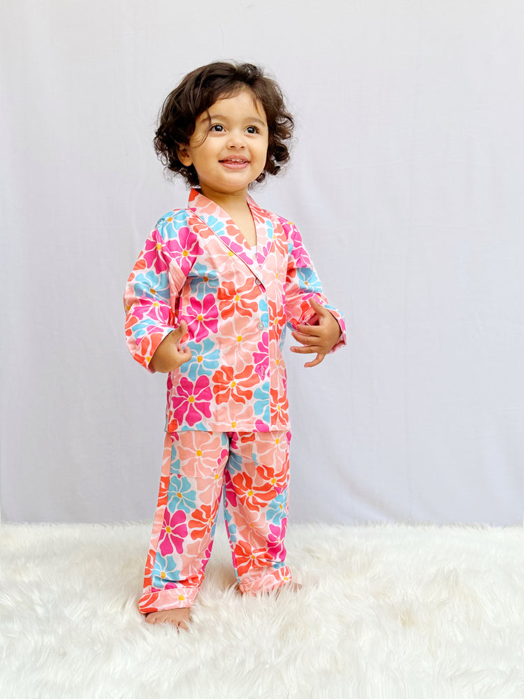 Load image into Gallery viewer, Nothing But Flowers Kids Nightwear Set