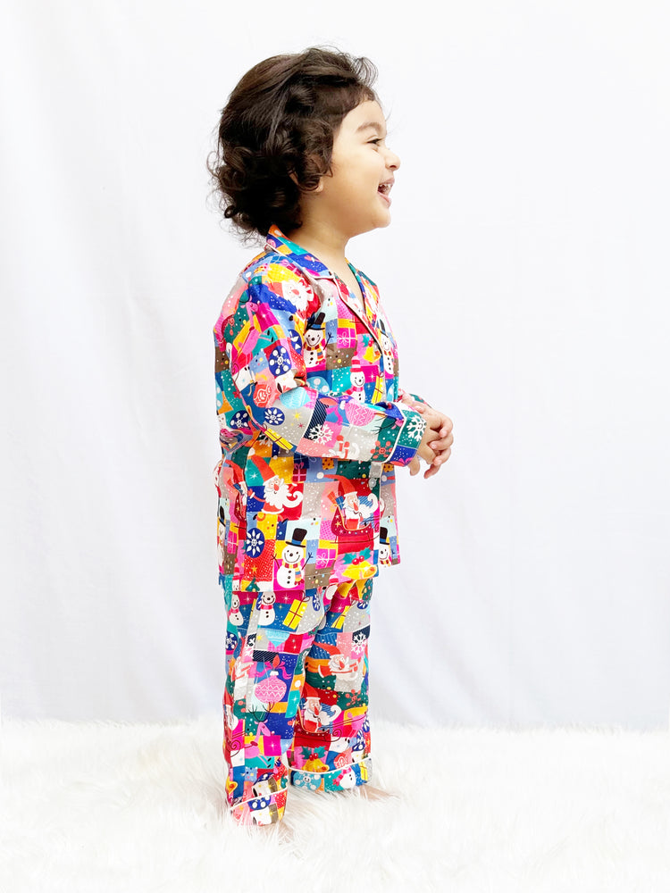 Load image into Gallery viewer, Jingle Bells Kids Nightwear Set