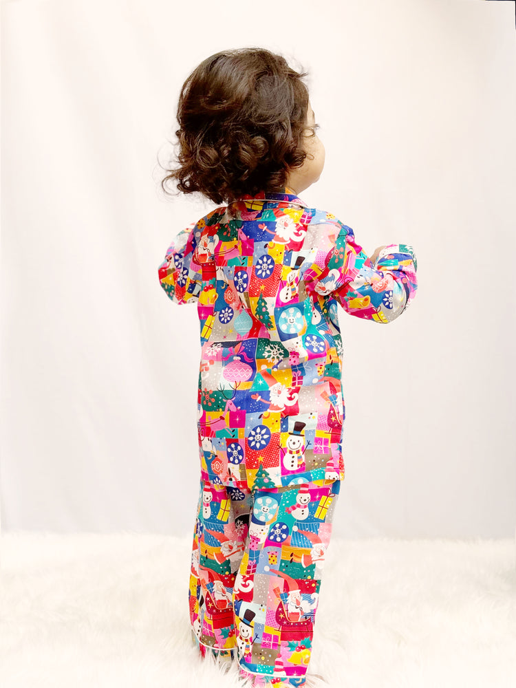 Load image into Gallery viewer, Jingle Bells Kids Nightwear Set
