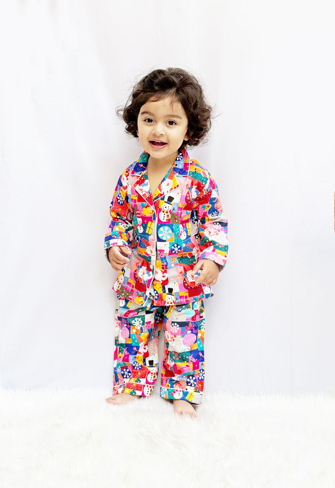 Load image into Gallery viewer, Jingle Bells Kids Nightwear Set