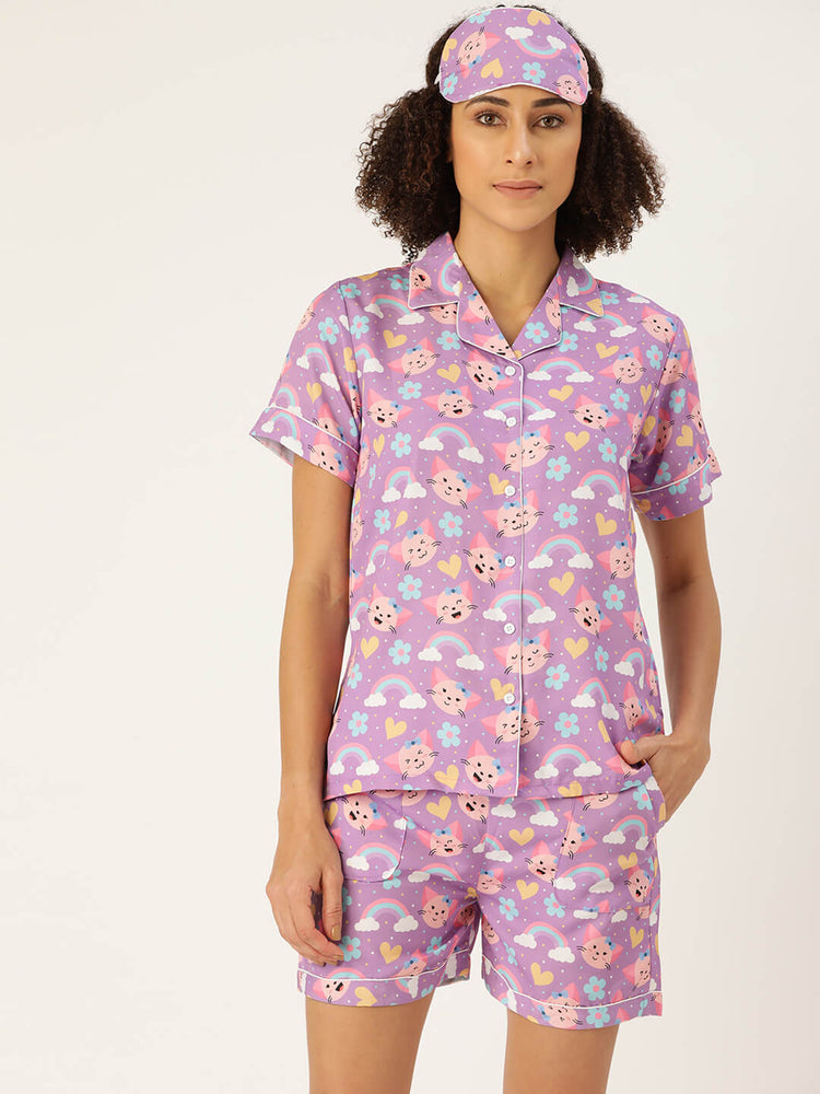 Load image into Gallery viewer, Kitty World Nightwear Set