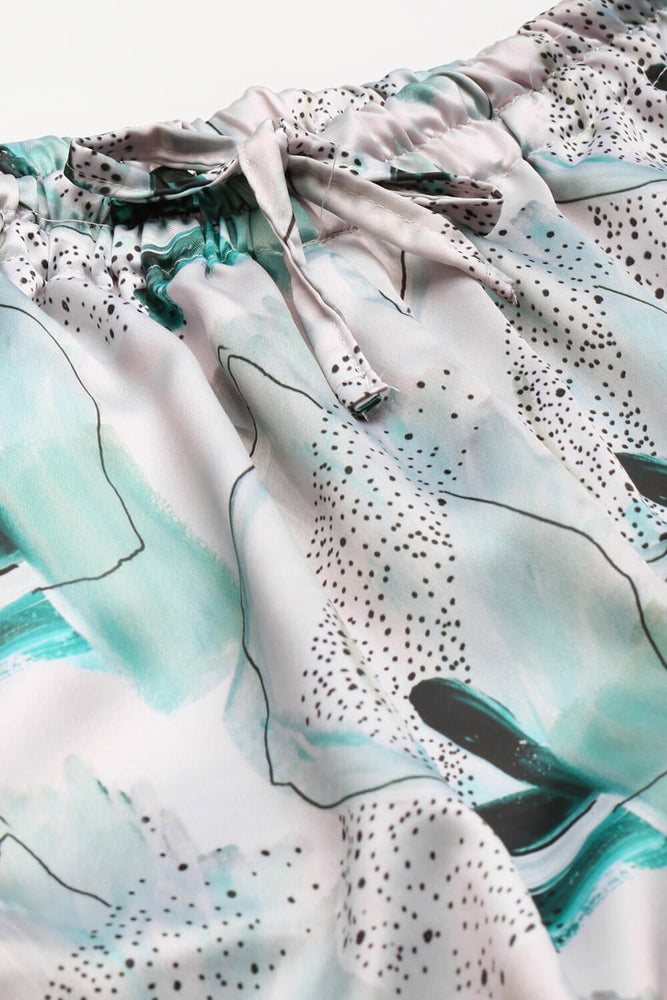Load image into Gallery viewer, ABSTRACT TEAL GREEN NIGHTWEAR SET