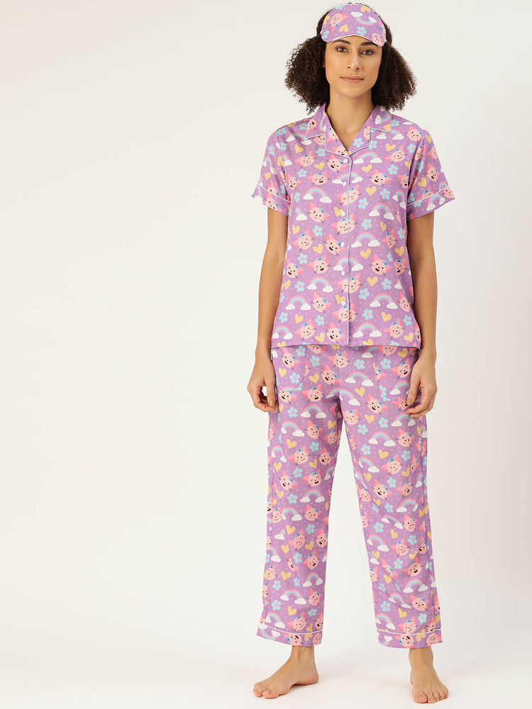 Load image into Gallery viewer, Kitty World Nightwear Set