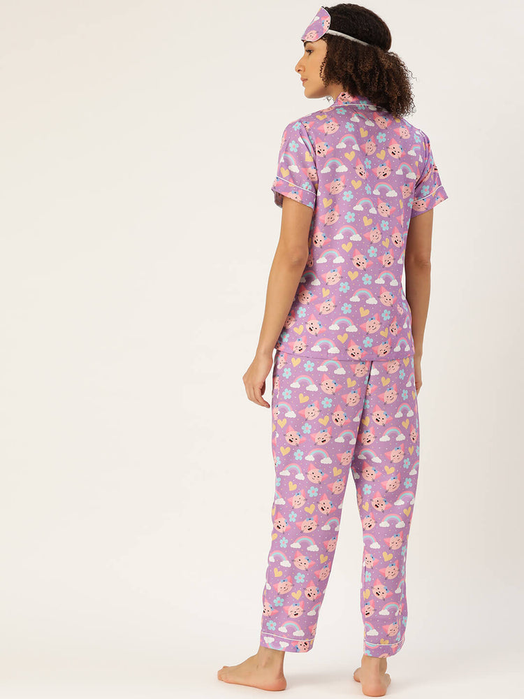 Load image into Gallery viewer, Kitty World Nightwear Set