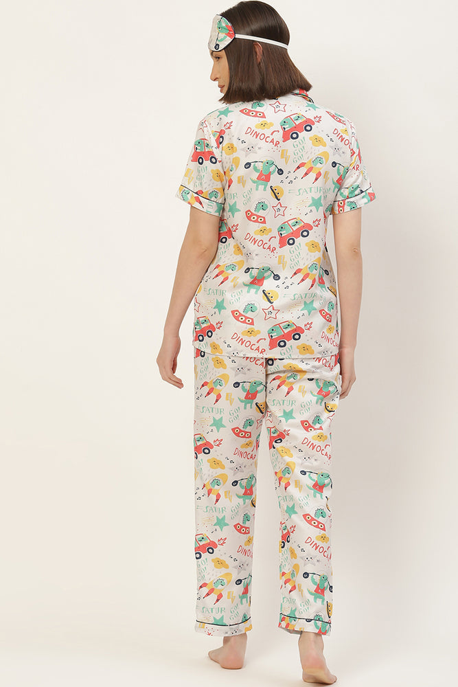 Load image into Gallery viewer, Dino Car Nightwear Set