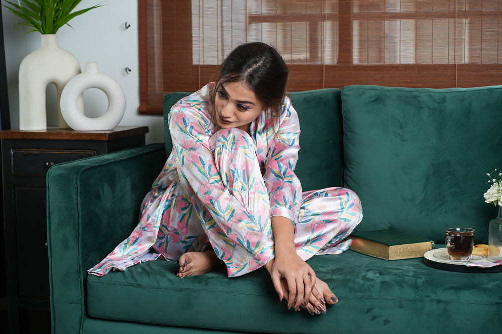 Load image into Gallery viewer, FLOWER GODDESS NIGHTWEAR SET