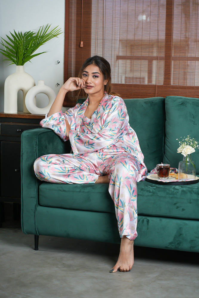 Load image into Gallery viewer, FLOWER GODDESS NIGHTWEAR SET