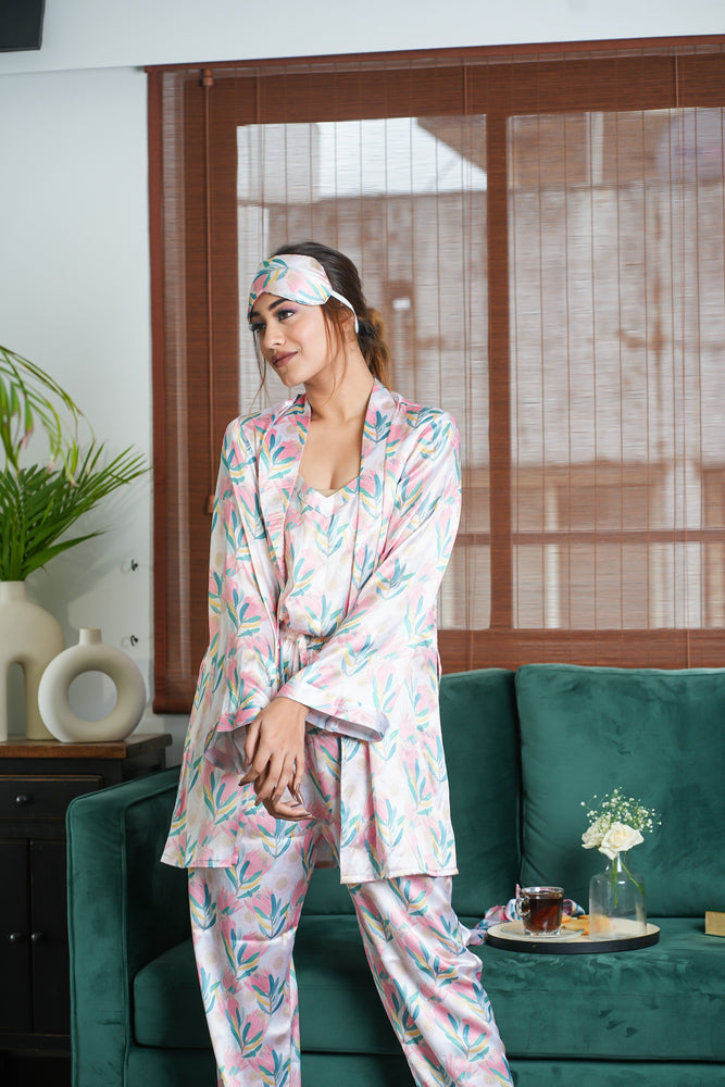 Load image into Gallery viewer, FLOWER GODDESS NIGHTWEAR SET