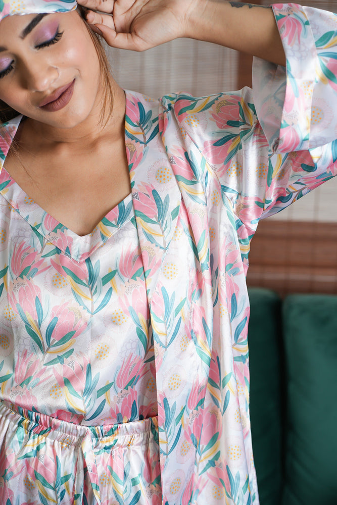 Load image into Gallery viewer, FLOWER GODDESS NIGHTWEAR SET