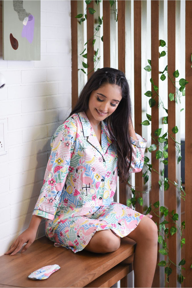 Load image into Gallery viewer, WALKING ON SUNSHINE NIGHTWEAR SET