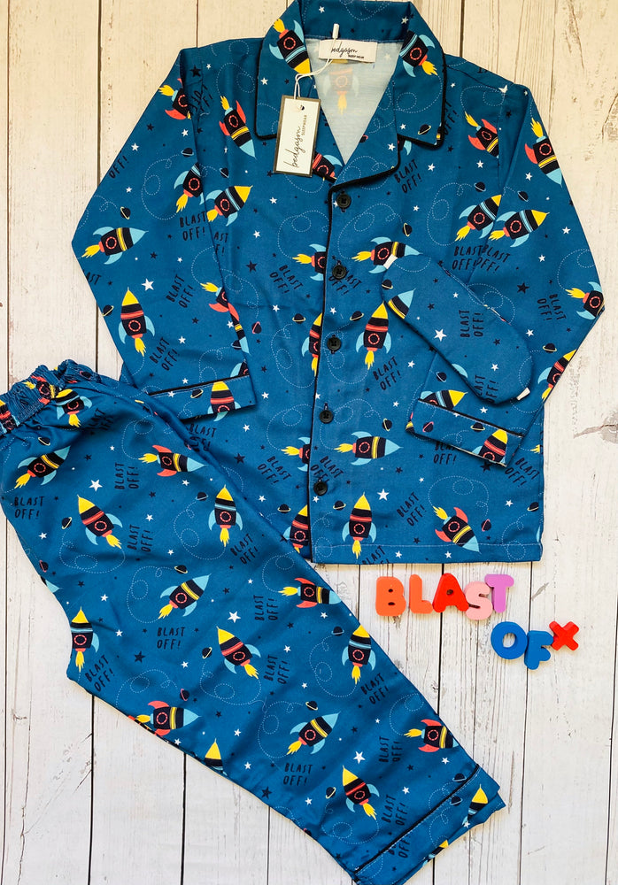 Load image into Gallery viewer, Blast Off Kids Nightwear Set