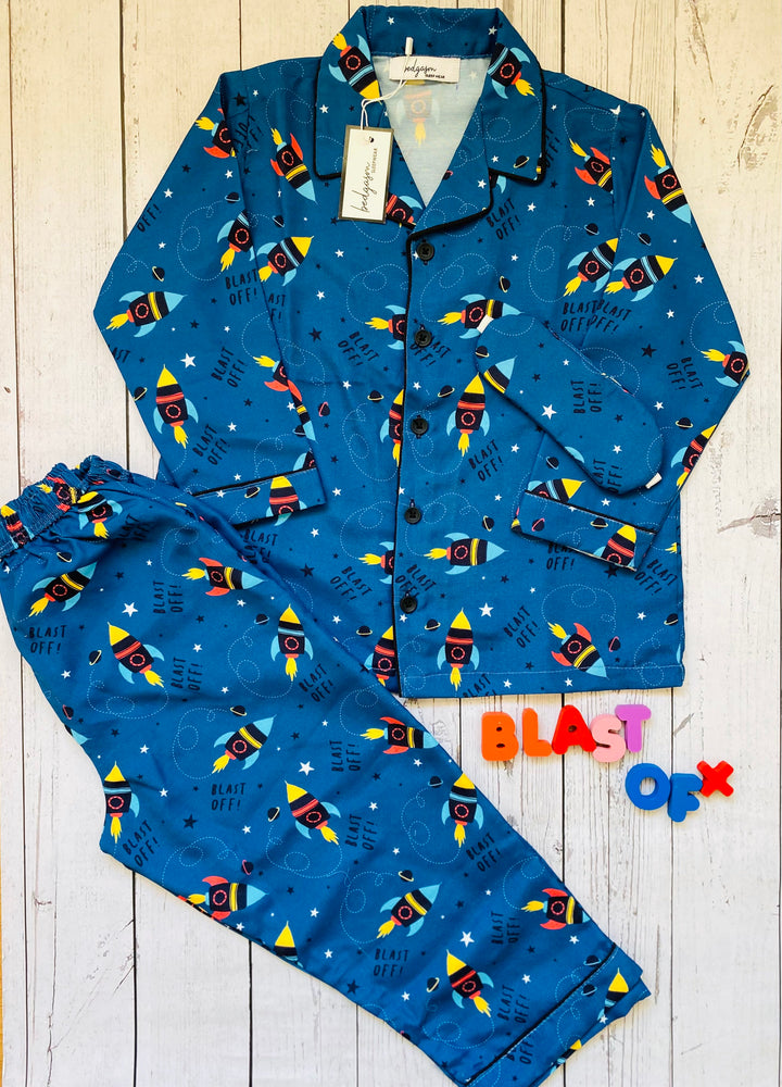 Load image into Gallery viewer, Blast Off Kids Nightwear Set