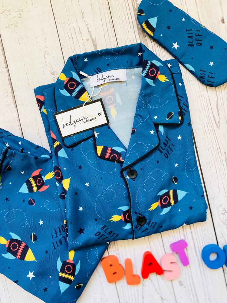 Load image into Gallery viewer, Blast Off Men Nightwear Set