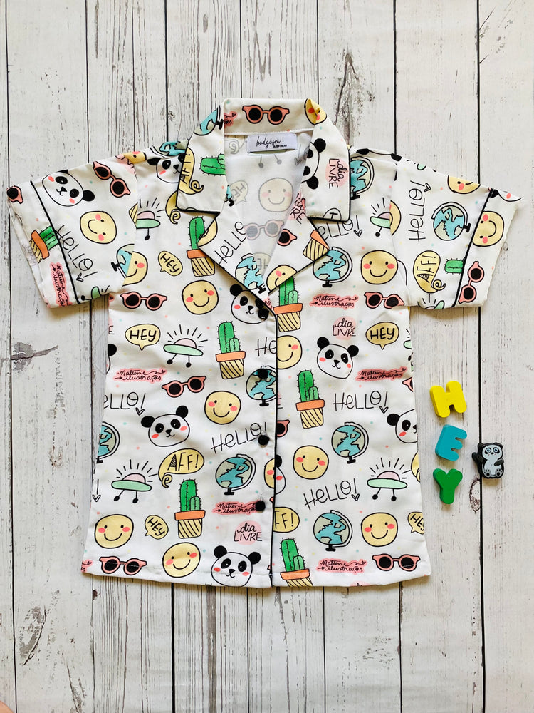 Load image into Gallery viewer, Around the World Kids Nightwear Set