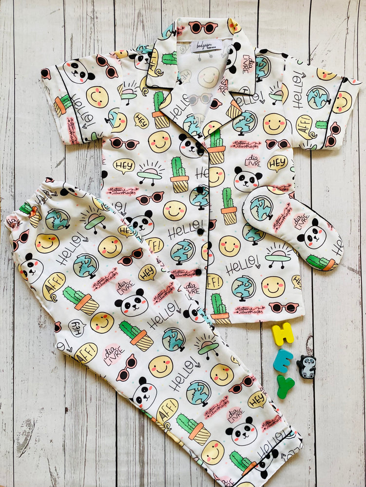 Load image into Gallery viewer, Around the World Kids Nightwear Set