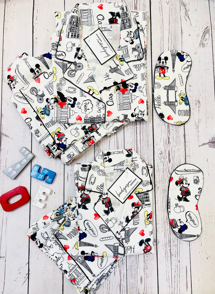 Load image into Gallery viewer, Bonjour! - Pajama Set Nightwear Set