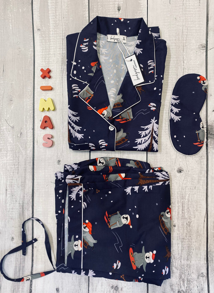 Load image into Gallery viewer, White Christmas Men Nightwear Set