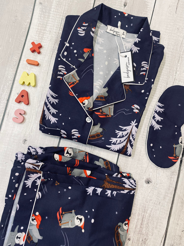 Load image into Gallery viewer, White Christmas Nightwear Set