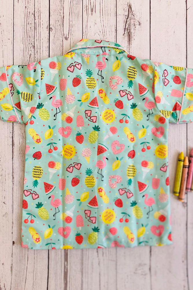 Load image into Gallery viewer, I Am Made For Sunny Days Kids Nightwear Set