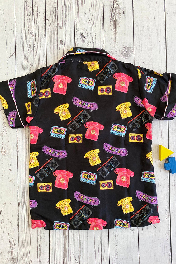 Load image into Gallery viewer, Skate Board Kids Nightwear Set