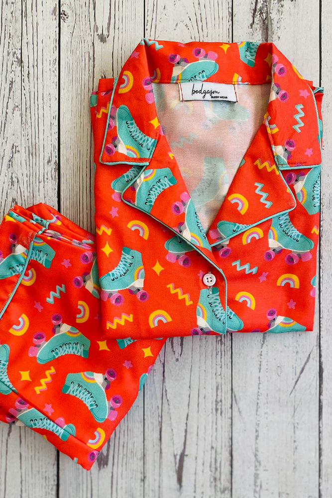 Load image into Gallery viewer, Roller Skater Kids Nightwear Set