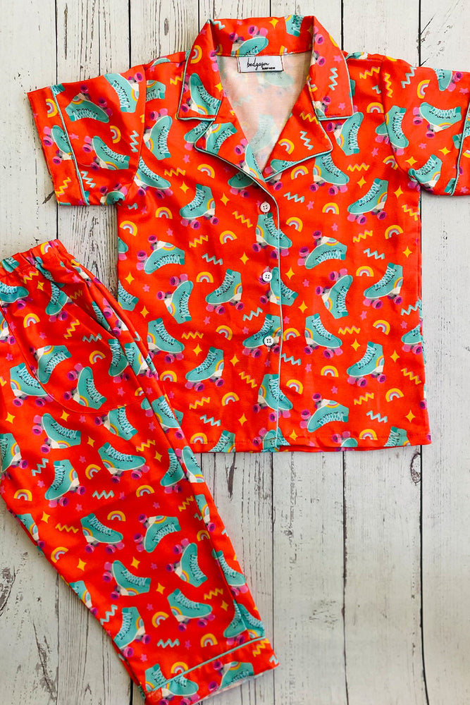 Load image into Gallery viewer, Roller Skater Kids Nightwear Set