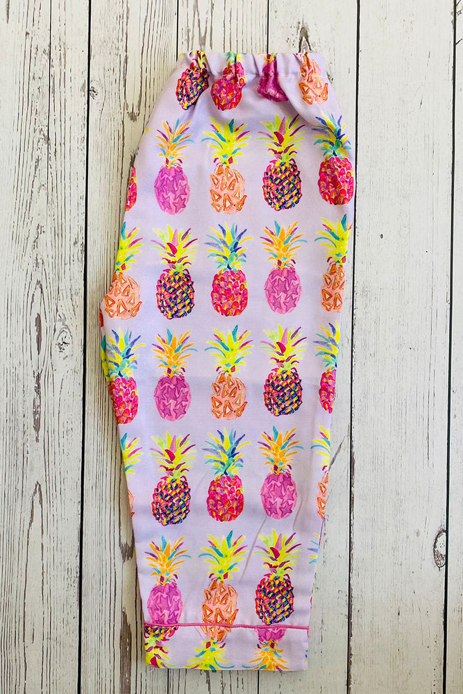 Load image into Gallery viewer, Lilac Pineapple Kids Nightwear Set