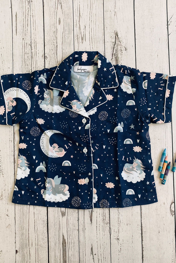 Load image into Gallery viewer, Sleeping Unicorn Kids Nightwear Set