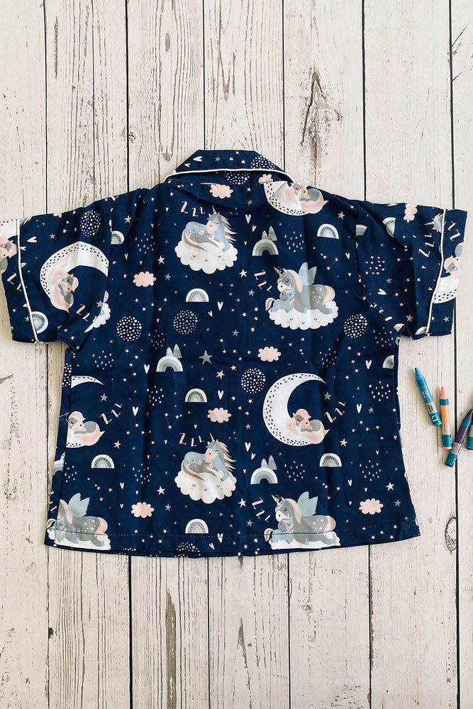 Load image into Gallery viewer, Sleeping Unicorn Kids Nightwear Set