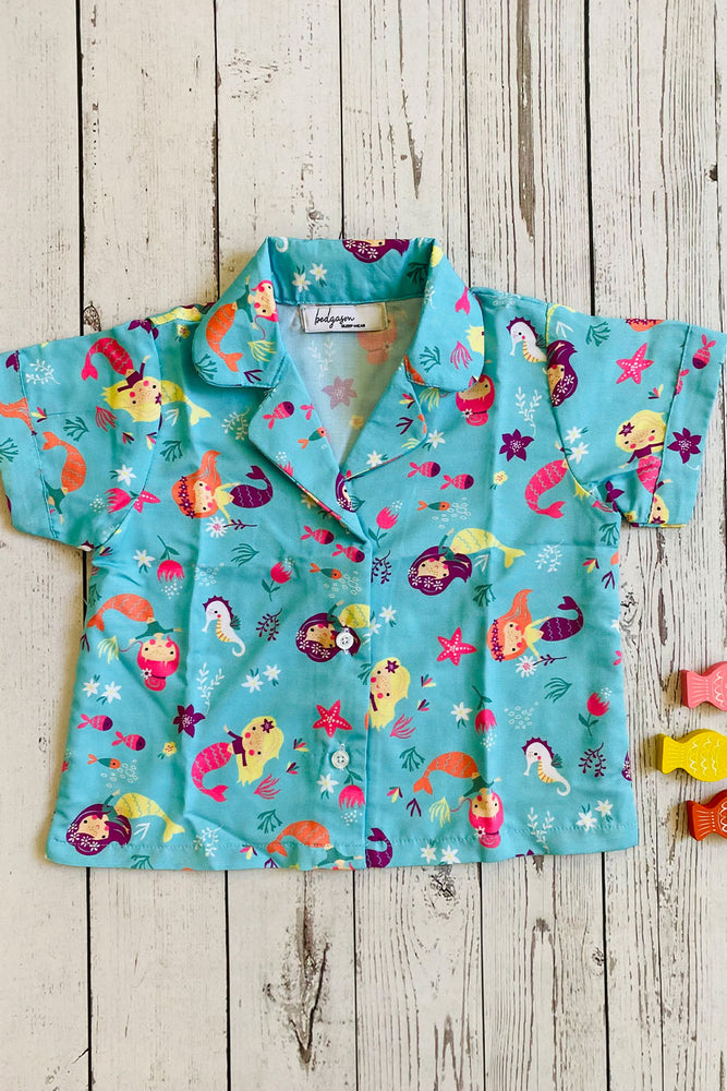 Load image into Gallery viewer, Little mermaid Kids Nightwear Set