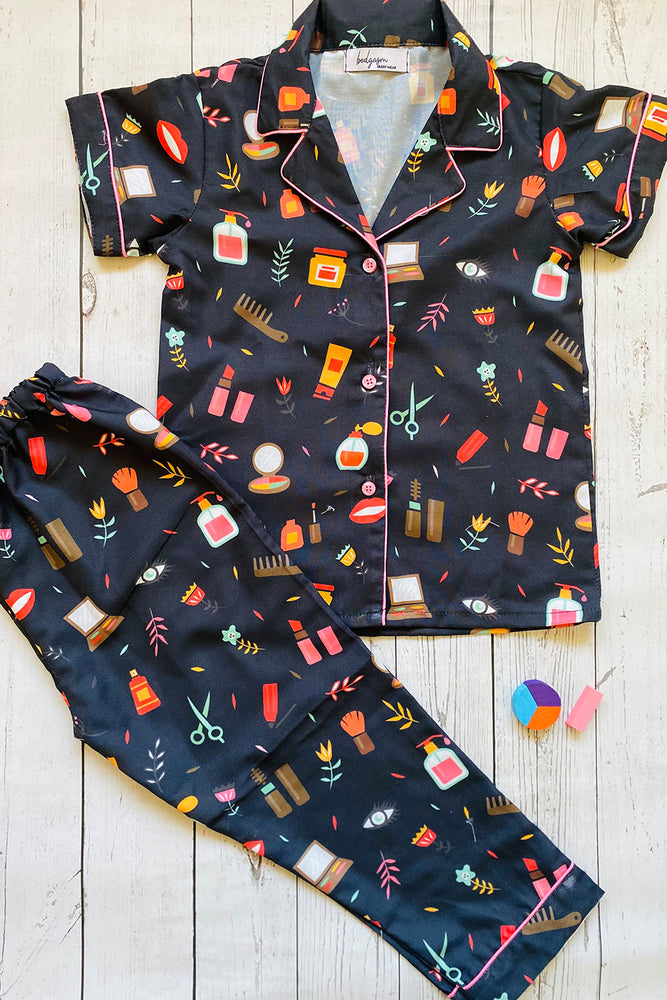 Load image into Gallery viewer, Blush and Mascara Kids Nightwear Set