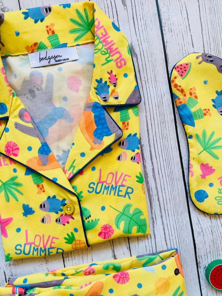 Load image into Gallery viewer, Love Summer_ Safari Nightwear Set