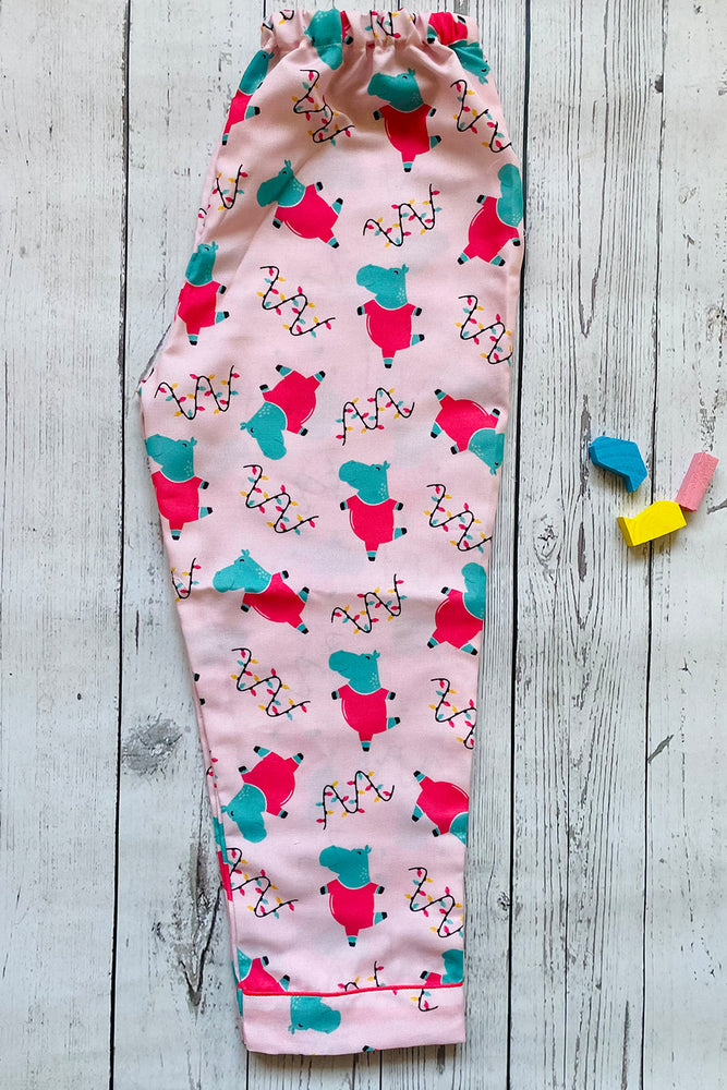 Load image into Gallery viewer, Dancing Hippos Kids Nightwear Set