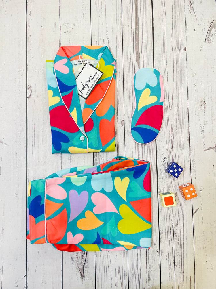 Load image into Gallery viewer, All Hearts Kids Nightwear Set