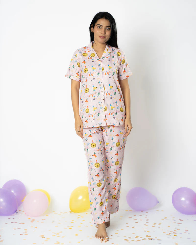 Load image into Gallery viewer, Jungle Bash Couple Nightwear Set
