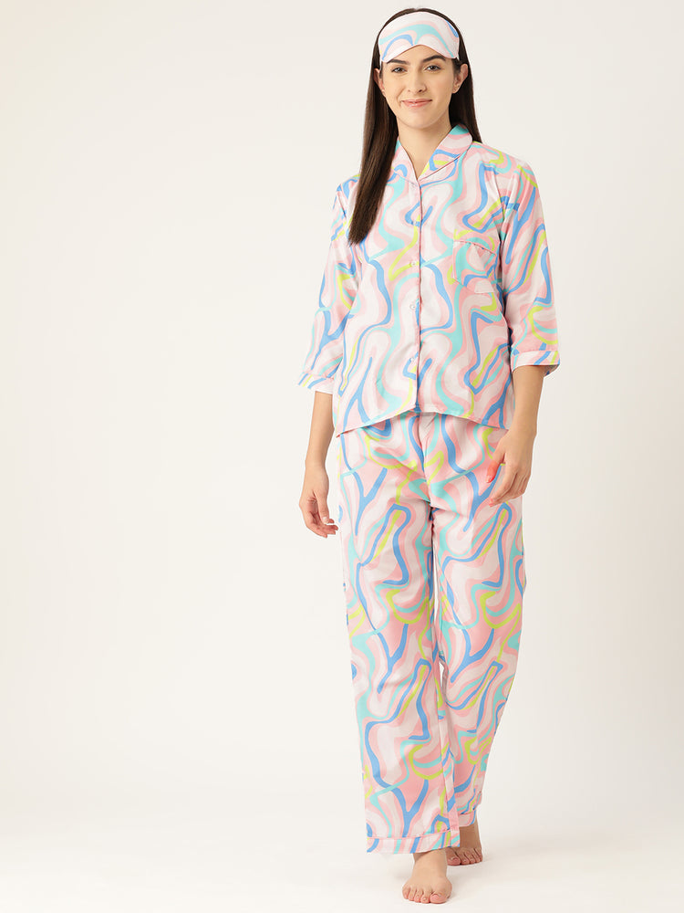 Load image into Gallery viewer, Swirl - Pajama Set Nightwear Set
