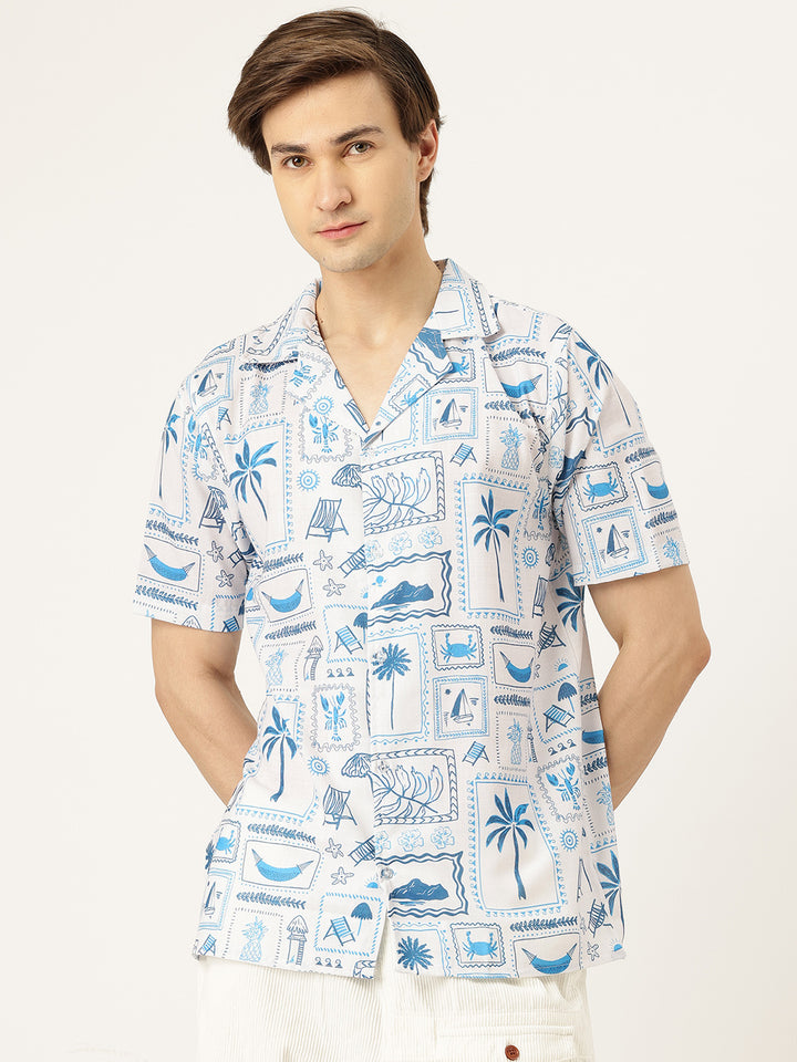 Wave Sketch Summer Shirt