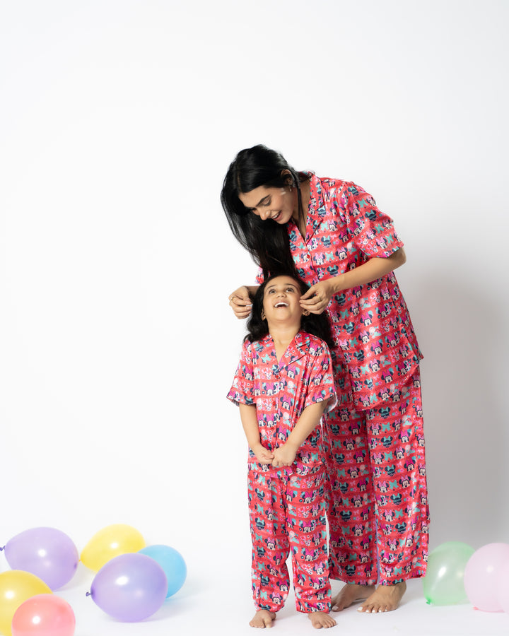 Paws & Play Satin Pajama set Nightwear Set