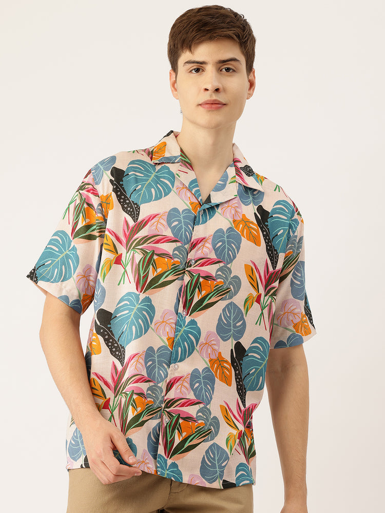 Load image into Gallery viewer, Lavender Breeze Monstera Summer Shirt
