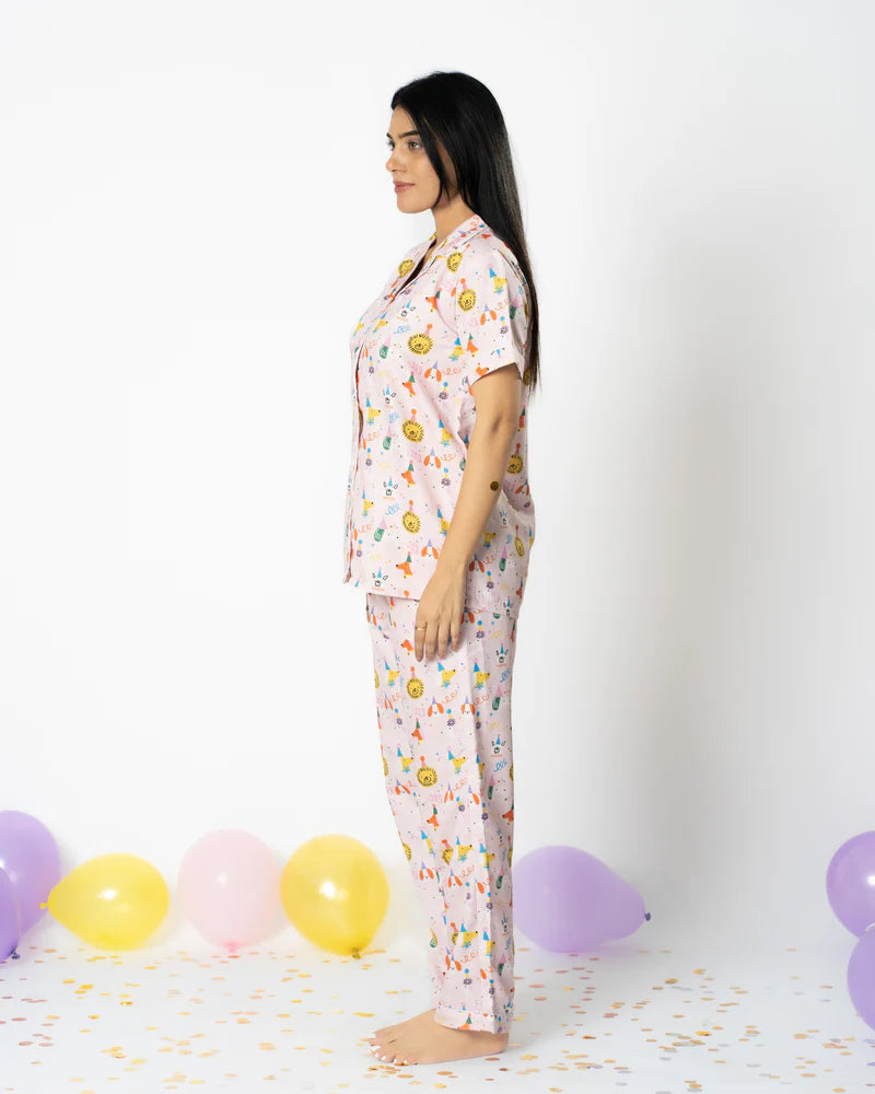 Load image into Gallery viewer, Jungle Bash Pajama set Nightwear Set
