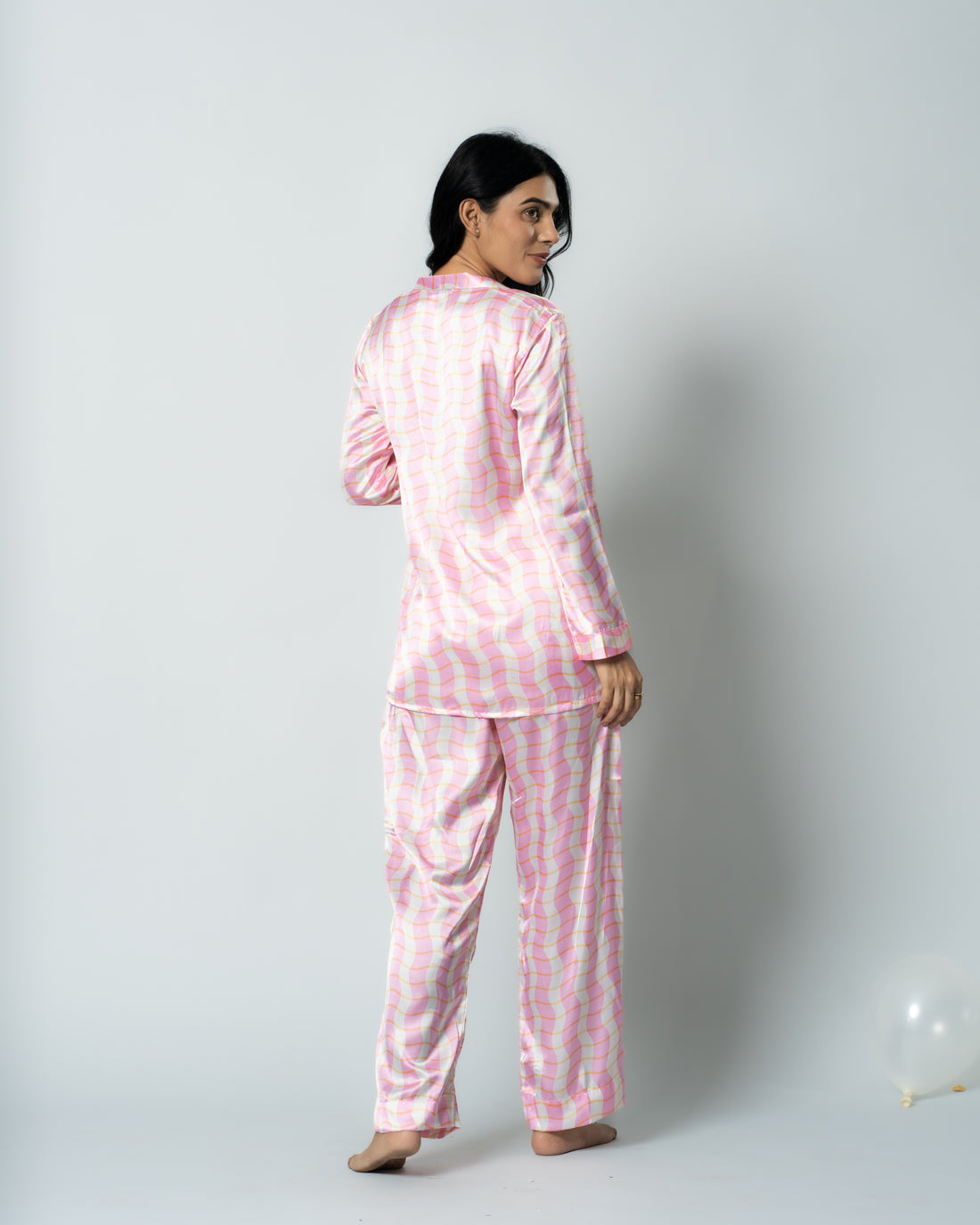 Pink Crush Satin Women Nightwear Set
