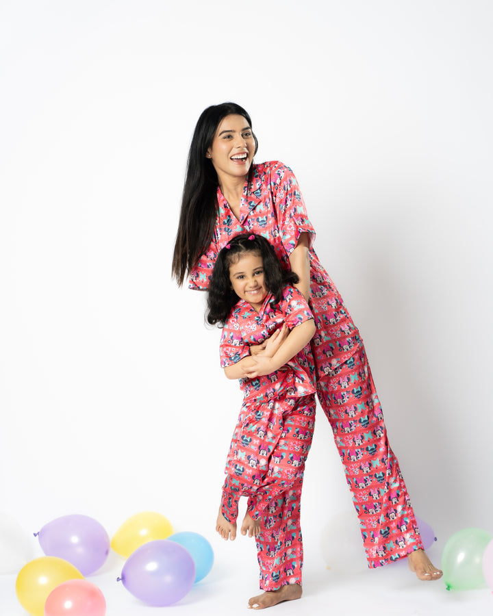 Paws & Play Satin Pajama set Nightwear Set