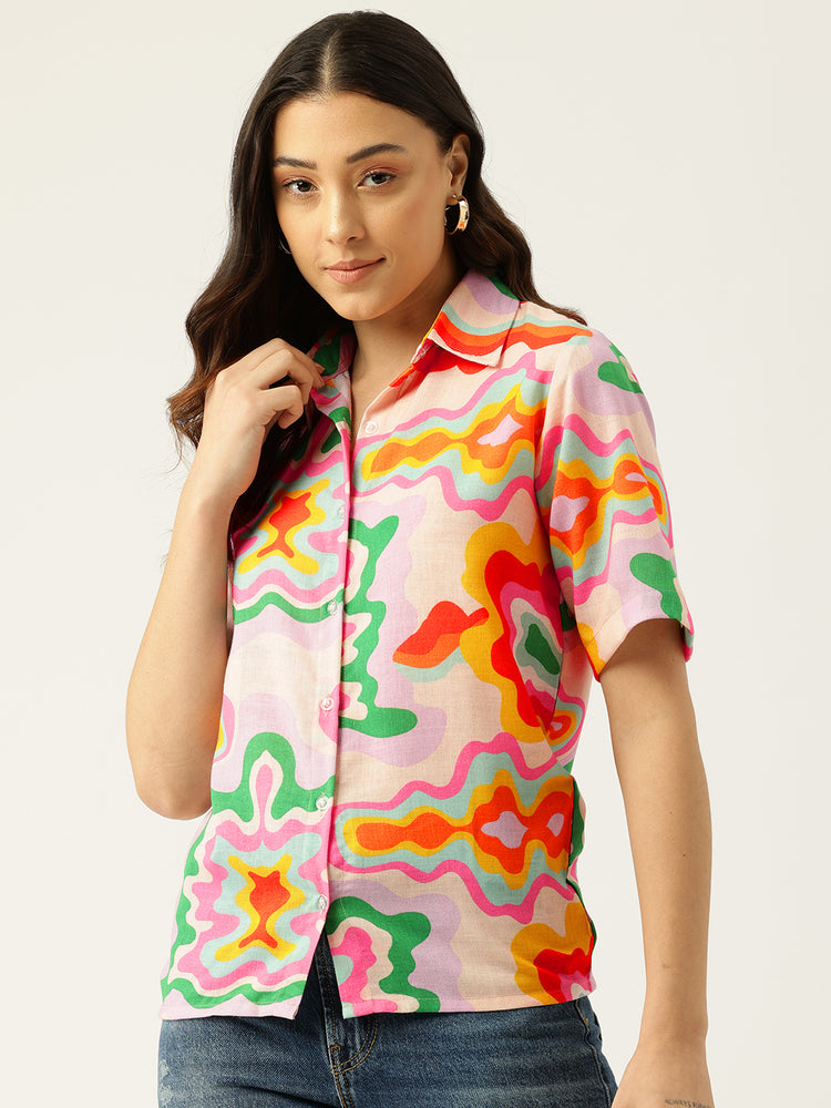 Load image into Gallery viewer, Surreal Swirls Shirt
