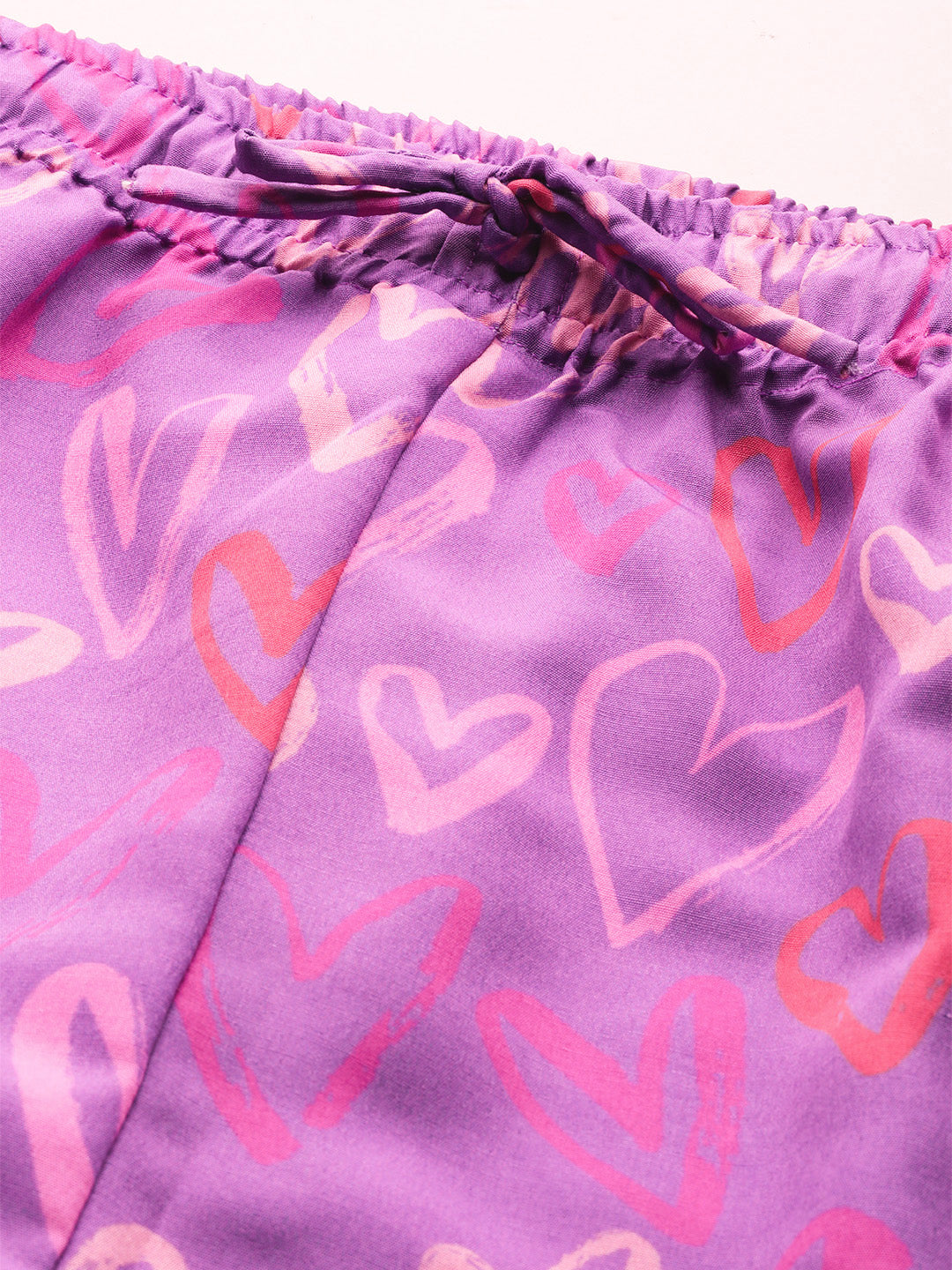 Purple Hearts Nightwear Set