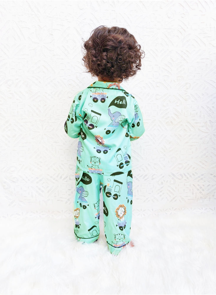 Load image into Gallery viewer, Hello Lion! Kids Nightwear Set
