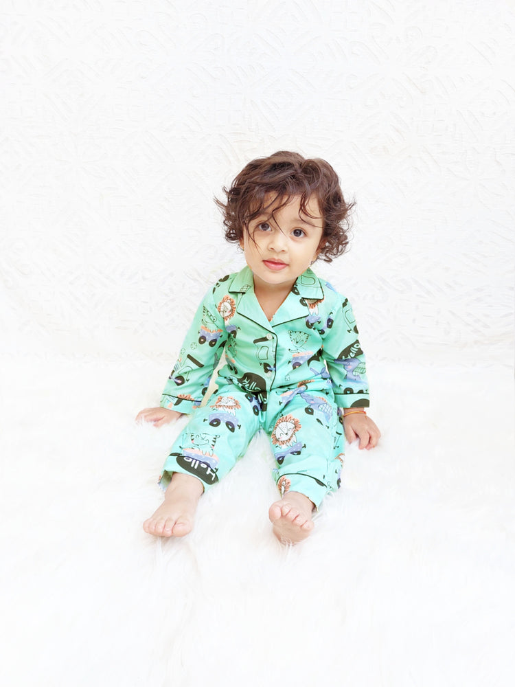 Load image into Gallery viewer, Hello Lion! Kids Nightwear Set
