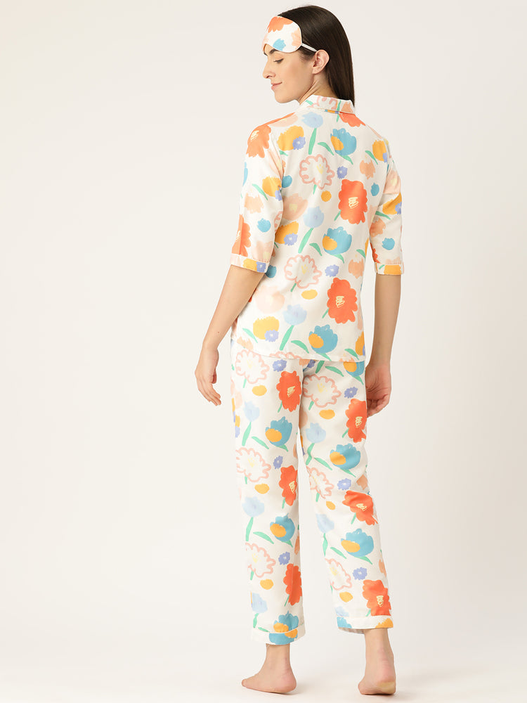 Load image into Gallery viewer, Life is a Flower - Pajama Set Nightwear Set

